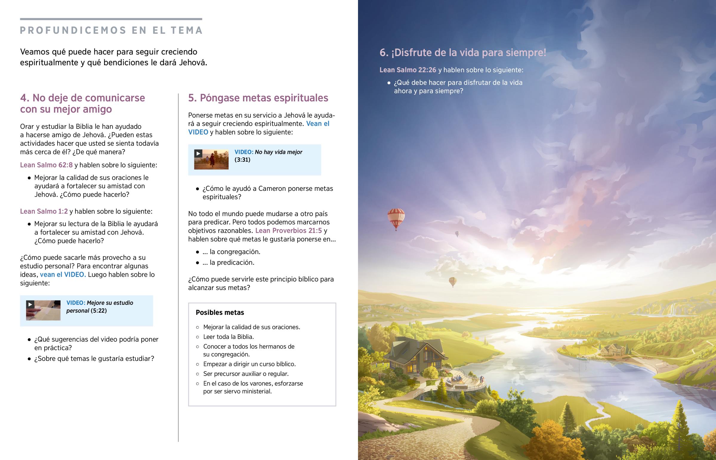 Siga creciendo espiritualmente — BIBLIOTECA EN LÍNEA Watchtower