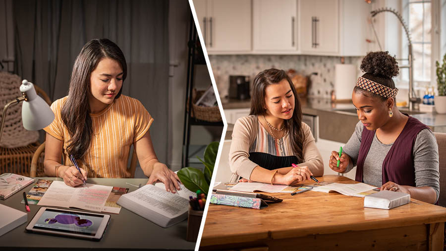 Collage: 1. Die suster berei die studieles voor die tyd voor. 2. Later help die suster die student om te kyk watter punte sy in haar publikasie kan merk.