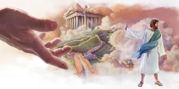 يسوع المسيح يرفض رشوة ابليس الذي قدَّم له ممالك العالم