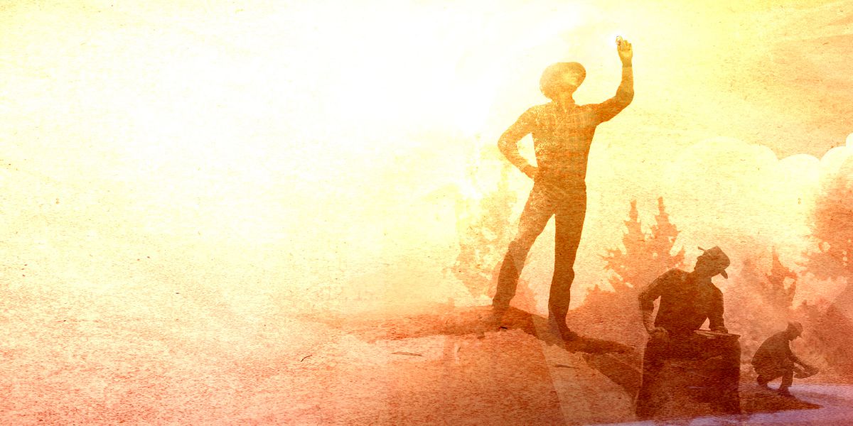 منقبون يبحثون عن الذهب