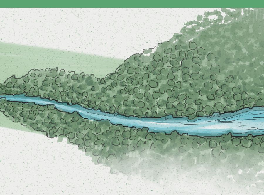 A trickling stream becoming a torrent, as seen by Ezekiel.