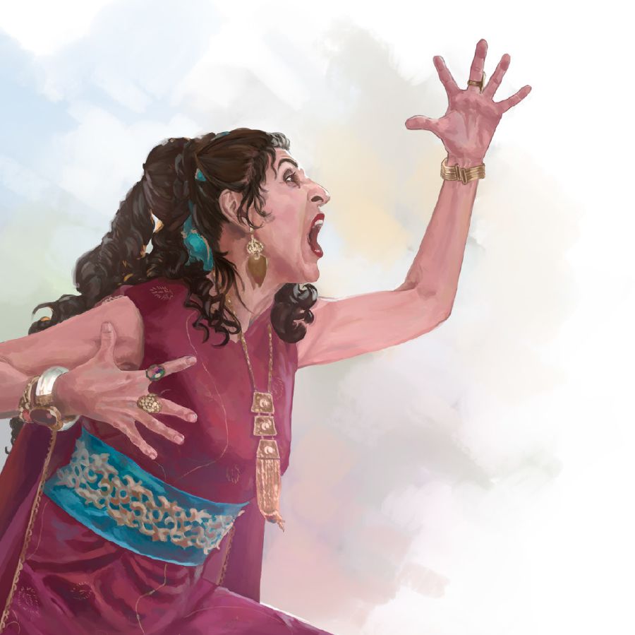 La reine Athalie crie