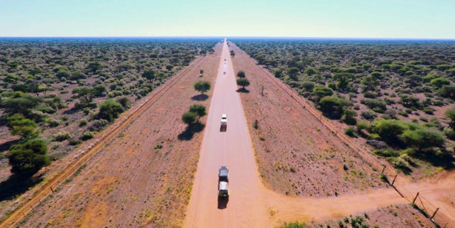 Mga lunadan na pasiring sa sarong teritoryo na bihirang makobrehan sa Namibia