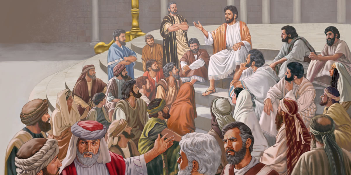 Yesu alesambilisha abantu mwi tempele ku Yesusalemu