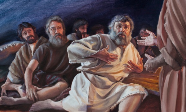 Peter being corrected by Paul in front of others