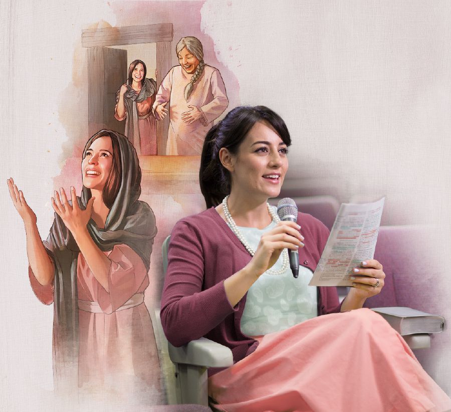 একজন বোন মরিয়মের উদাহরণের বিষয়ে সভায় মন্তব্য করছেন