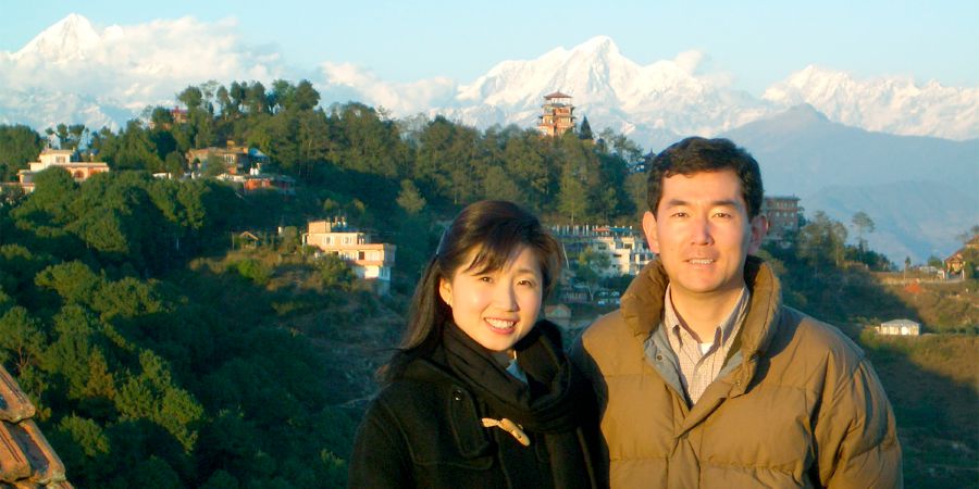 熊谷路代和熊谷淳在尼泊爾