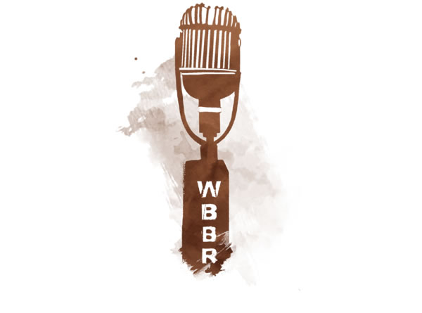 En mikrofon med logoet WBBR