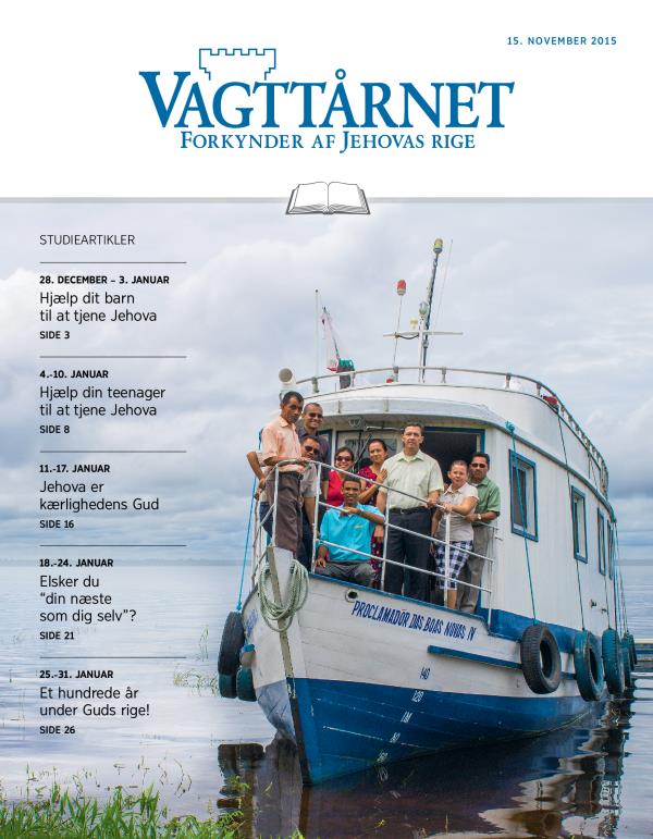 Forsiden af Vagttårnet for 15. november 2015
