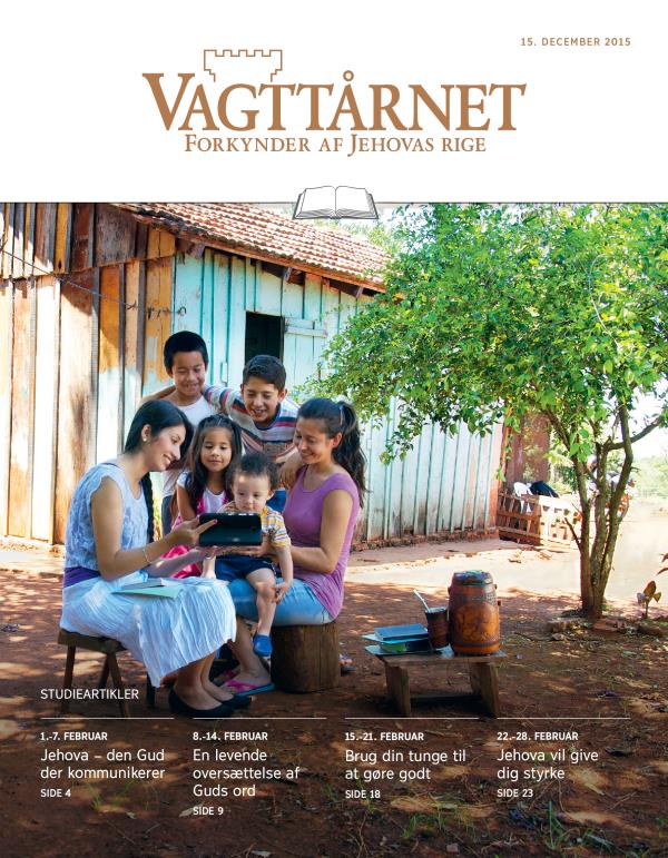 Forsiden af Vagttårnet for 15. december 2015
