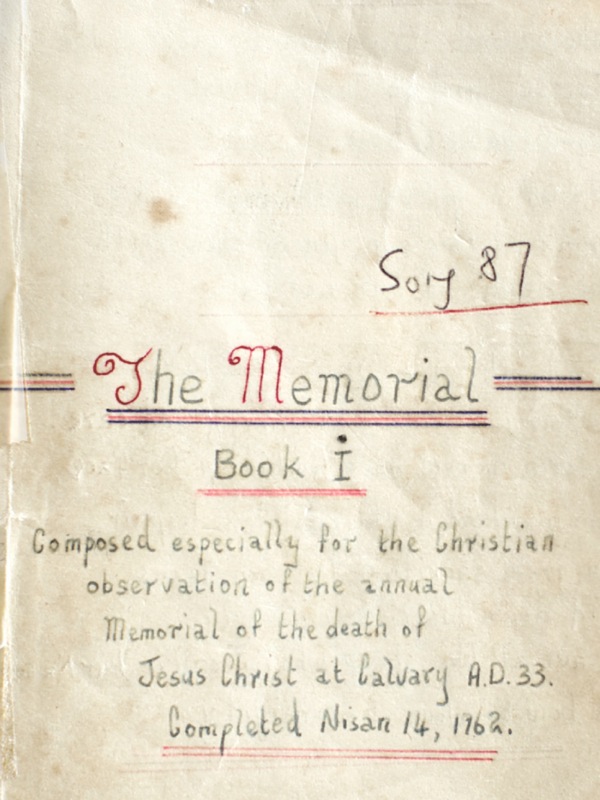 En sang om mindehøjtiden skrevet af Harold King mens han sad i enecelle