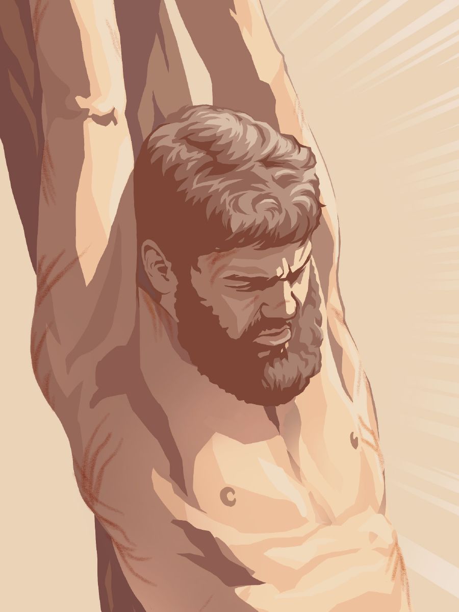 Jesus på marterpælen