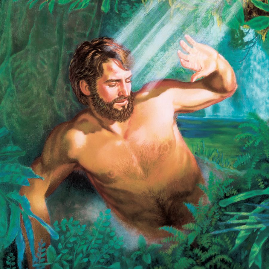 Adam nach seiner Erschaffung