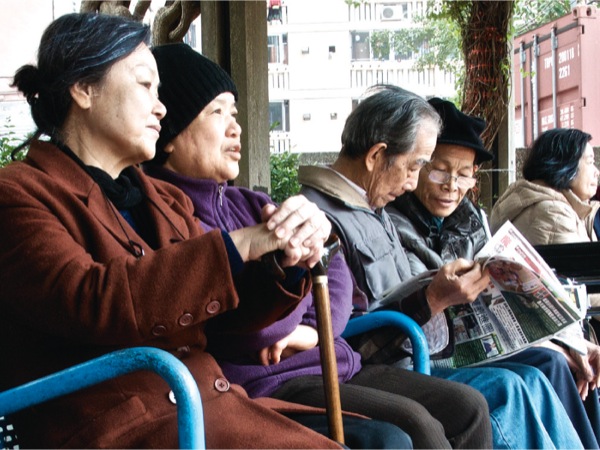 Betagte Eltern in China