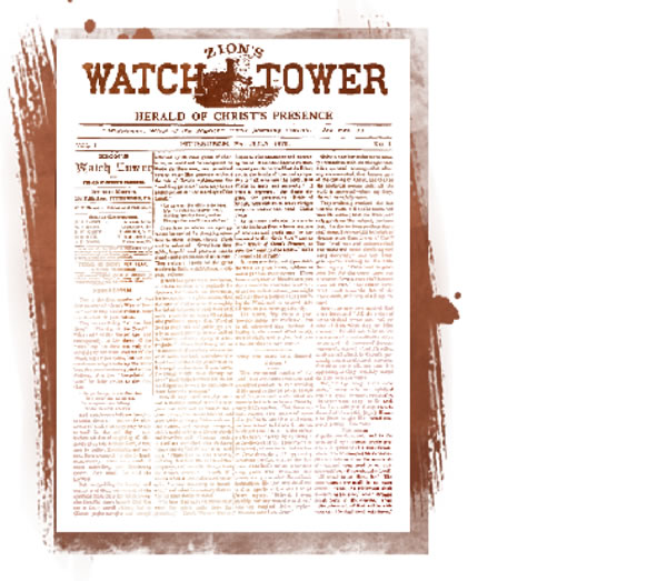 Titelseite der ersten englischen Ausgabe von „Zions Wacht-Turm und Verkündiger der Gegenwart Christi“