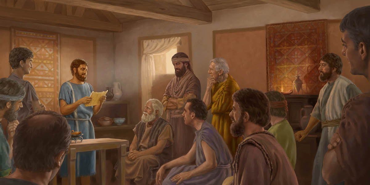Timotheus trifft sich mit den anderen Ältesten der Versammlung in Ephesus