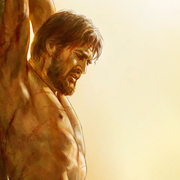 Jesus am Marterpfahl