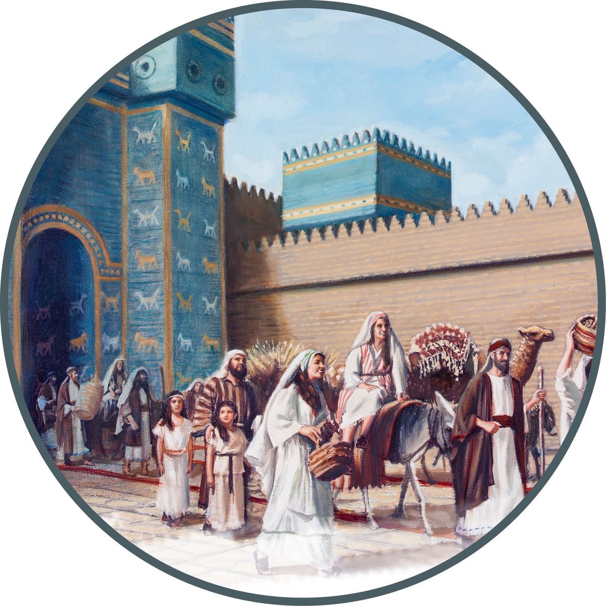 Die Israeliten verlassen Babylon.