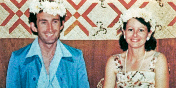 Geoffrey y Jenny Jackson en Tuvalu