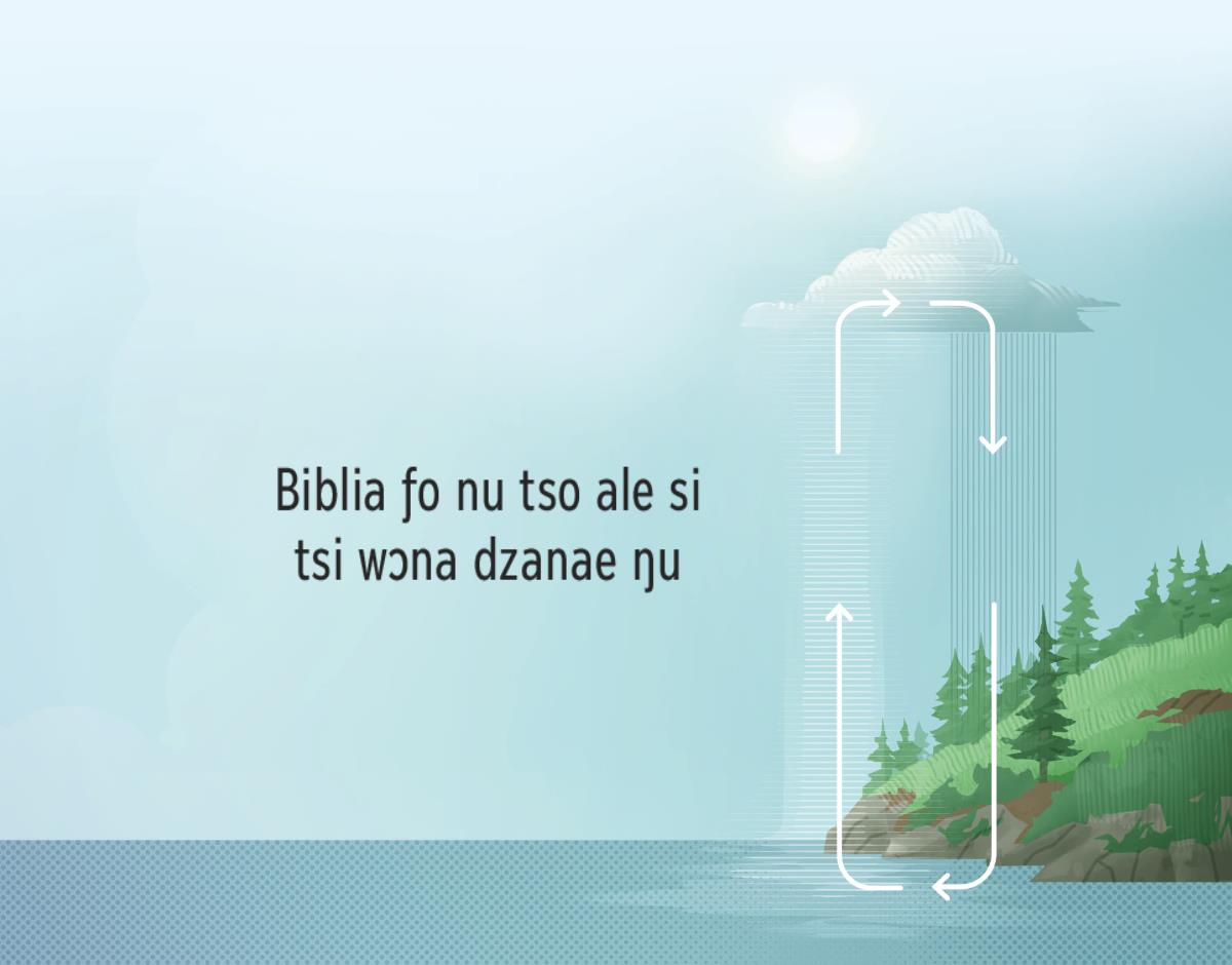 Biblia ƒo nu tso ale si tsi wɔna dzana ŋu. Nɔnɔmetataa ɖe ale si tsi dzana ɖe anyigba dzi eye ɣea henɛ wòva zua alilikpowo eye wògadzana ake la fia.
