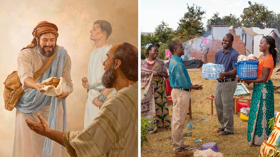 Nɔnɔmetataa kple fotoa: Nɔviŋutsuwo kple nɔvinyɔnuwo lɔ̃na faa naa kpekpeɖeŋu ŋutɔŋutɔwo haxɔsetɔ bubuwo. 1. Marko tsɔ nuɖuɖu aɖewo vɛ na apostolo Paulo. 2. Ðasefo atsu kple asi aɖe tsɔ tsi nono kple nuɖuɖu vɛ na ƒome aɖe.
