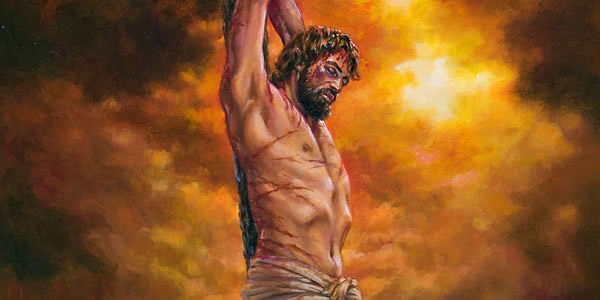 Ο Ιησούς πεθαίνει στο ξύλο βασανισμού.
