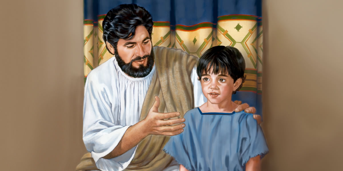 Ο Ιησούς και ένα μικρό παιδί