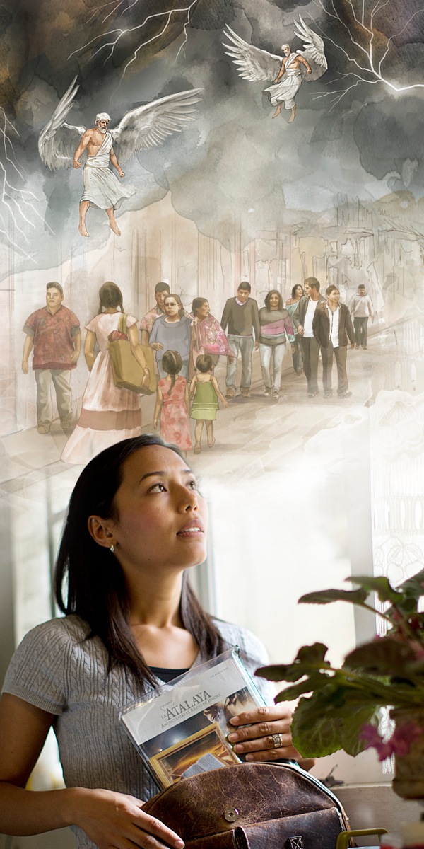 Μάρτυρας του Ιεχωβά ετοιμάζεται να βγει στο έργο και οραματίζεται τους αγγέλους να κρατούν τους ανέμους της καταστροφής