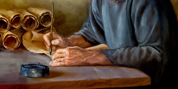 A Bible writer pens a letter