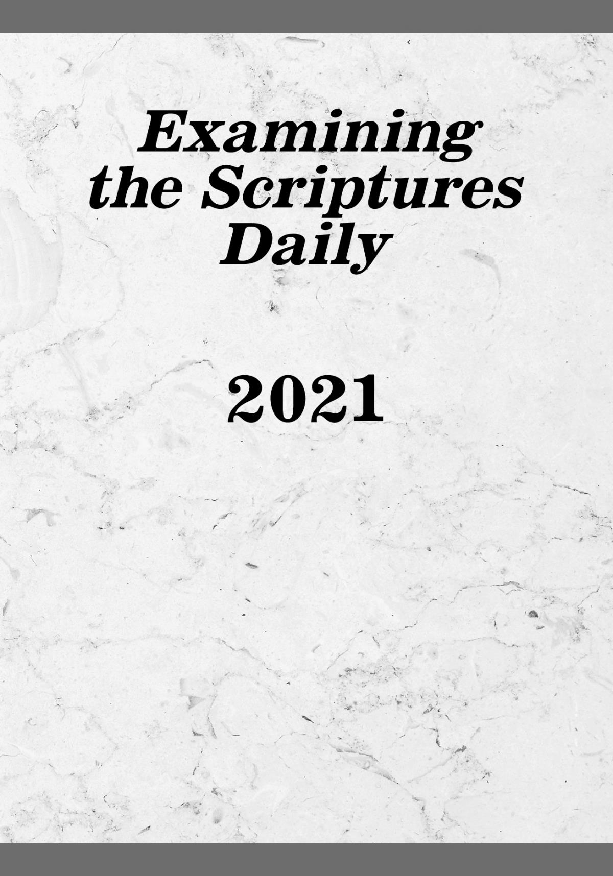 Examining the Scriptures Daily​—2021