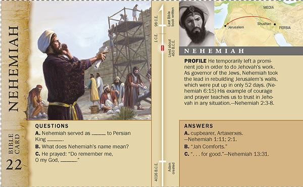 Nehemiah Bible card