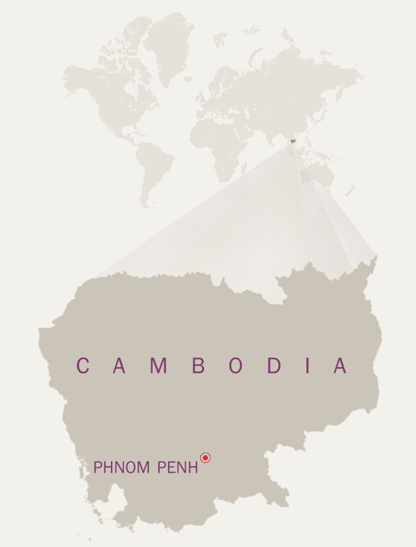 A map of Cambodia