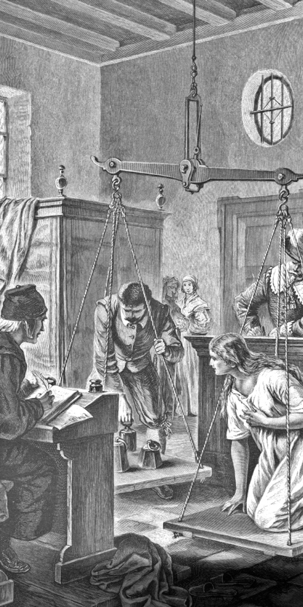Weighing a suspected witch