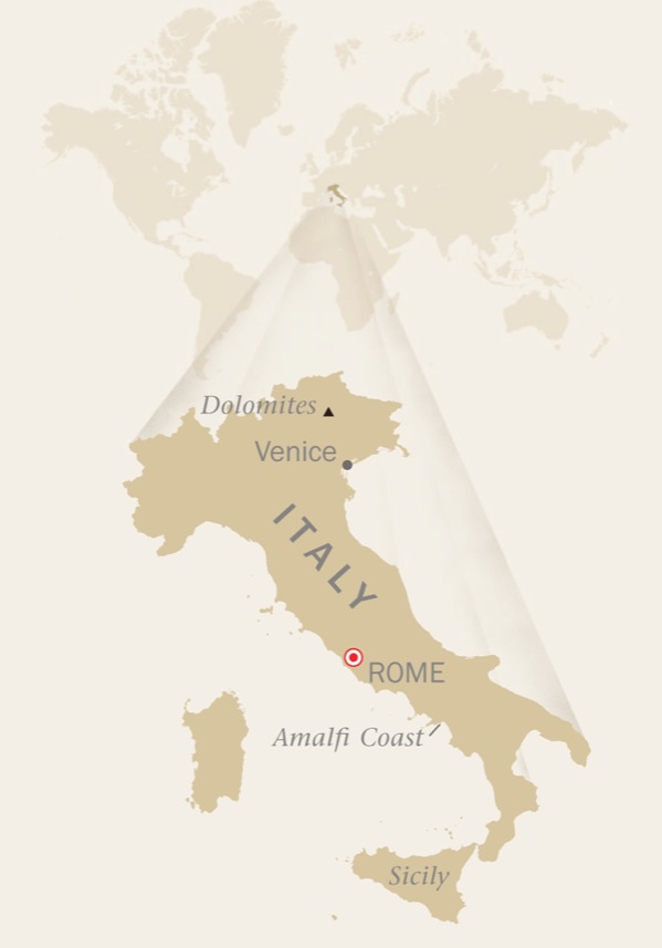 A map of Italy