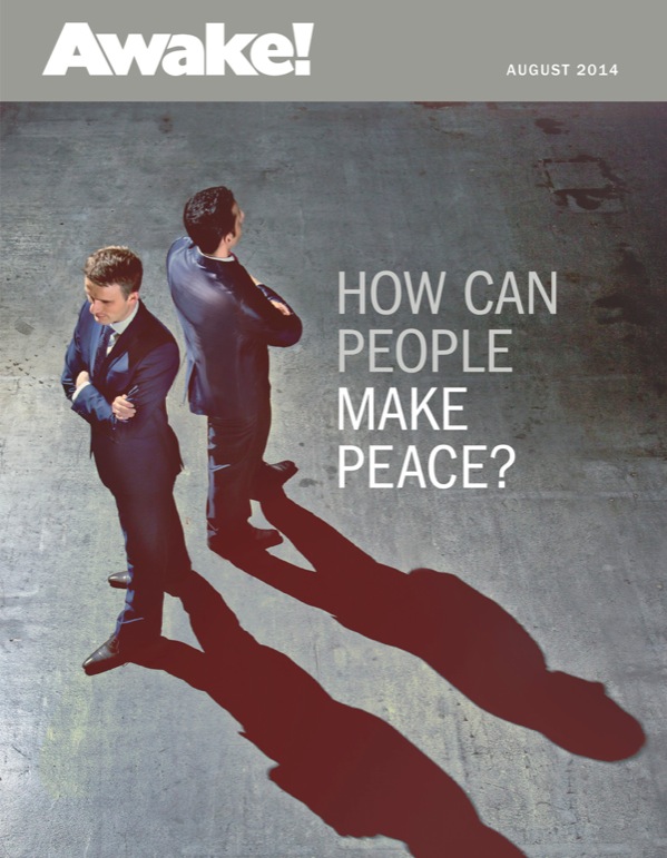 Cover of Awake! Magazine, August 2014 | How Can People Make Peace?