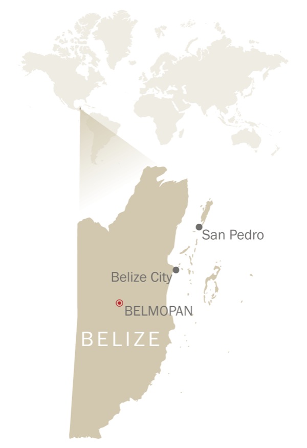 Map of Belize