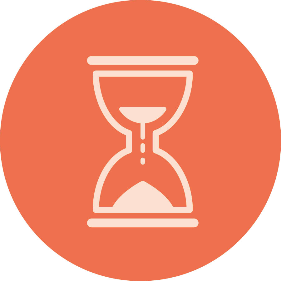 An hourglass.