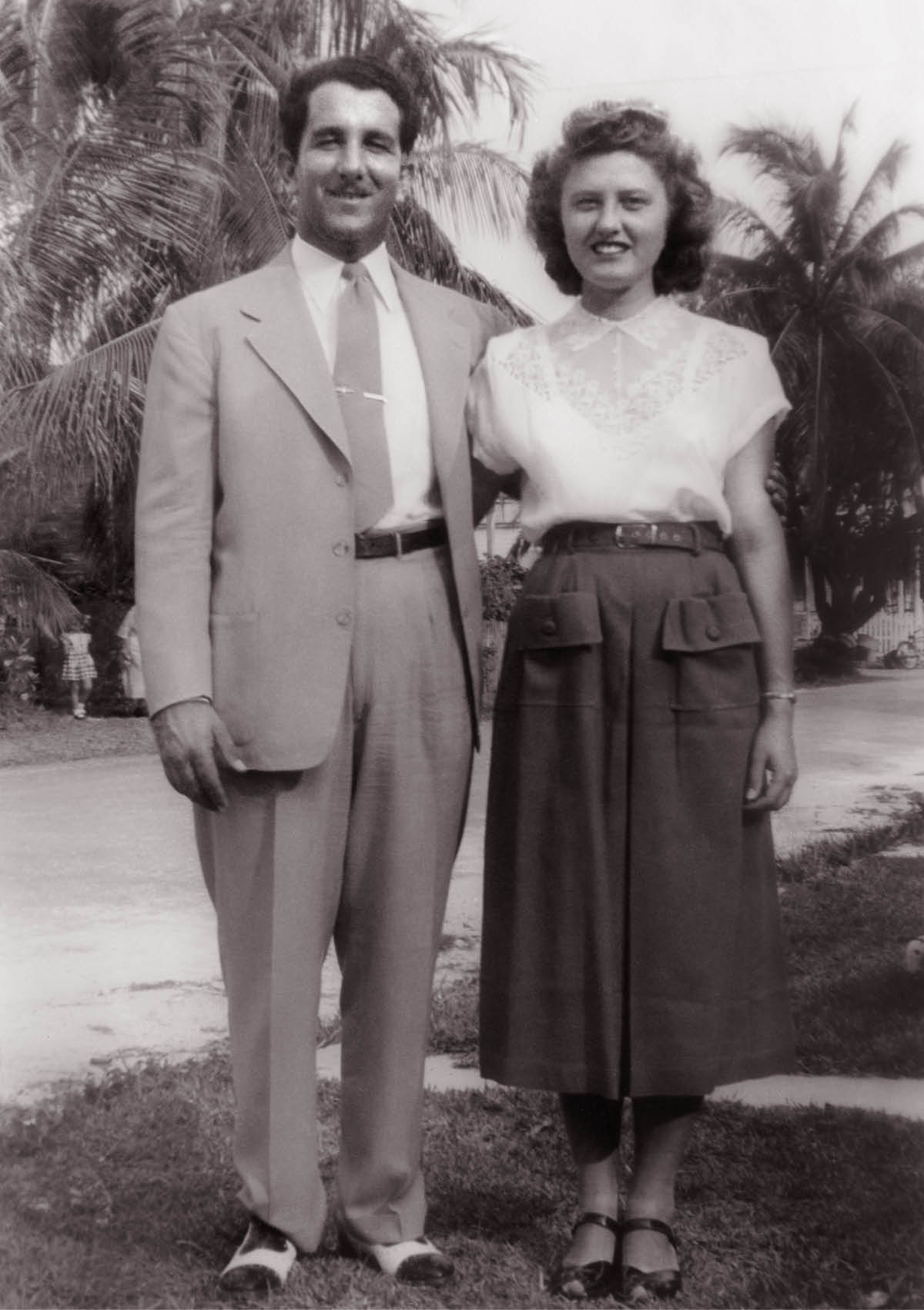 Eugene and Camilla in Key West in 1951.