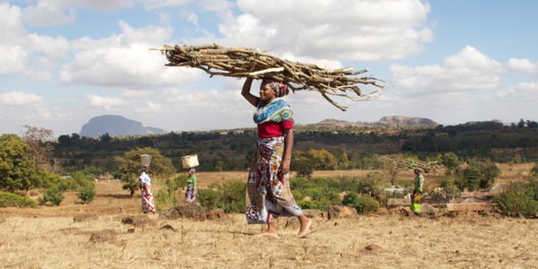 Hard working women in an African land