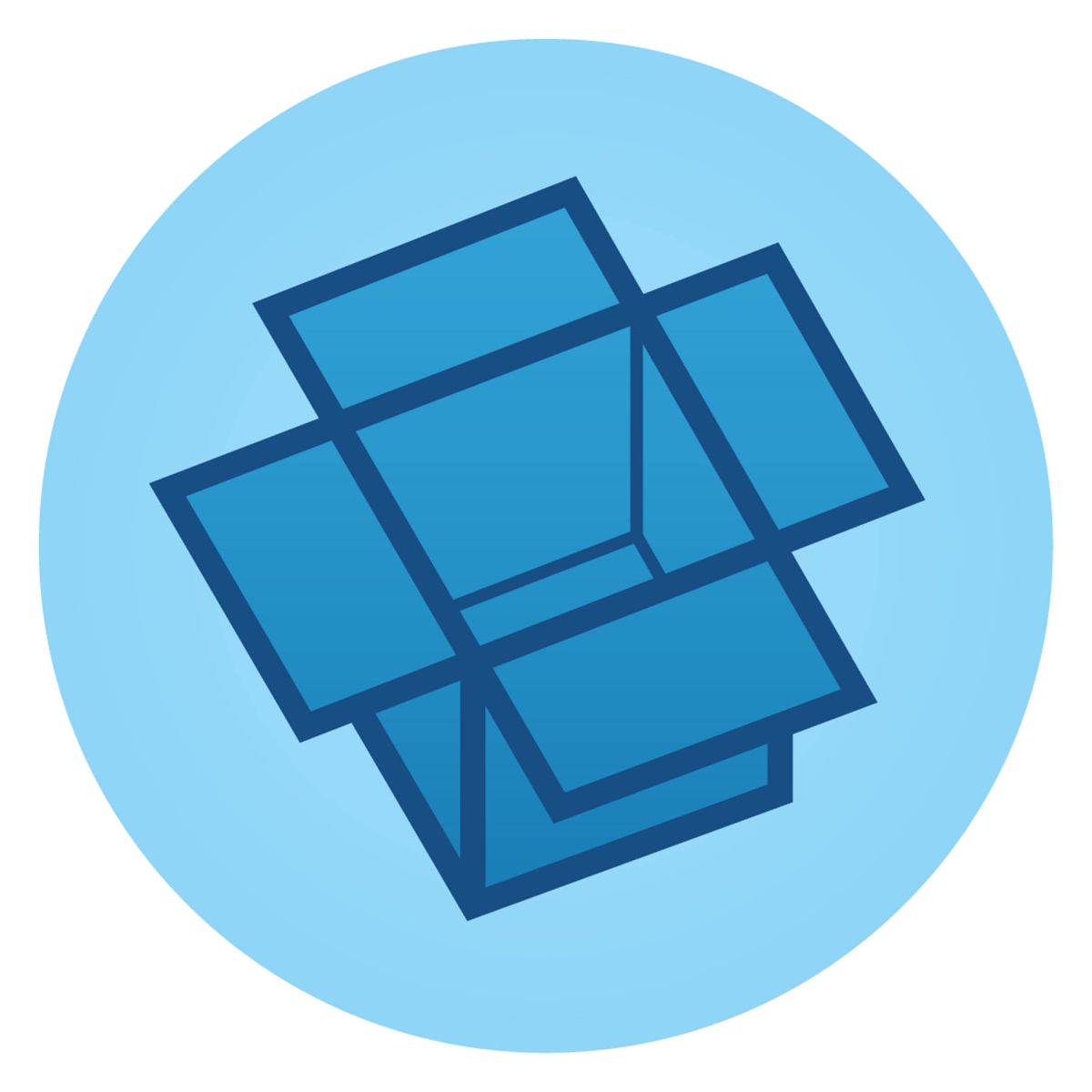 An icon of an open empty box.