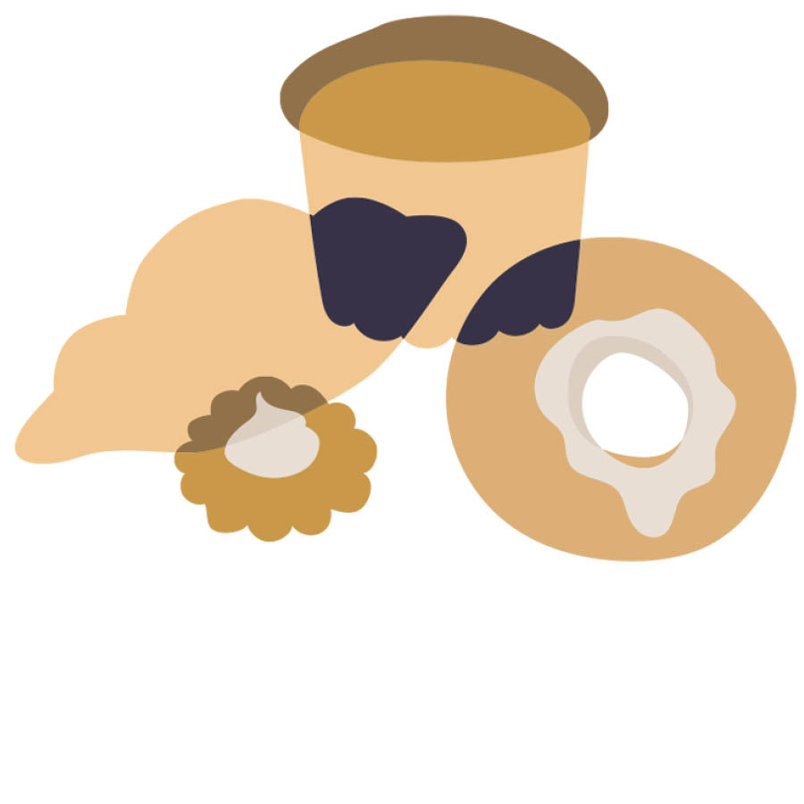 Fried and processed foods.