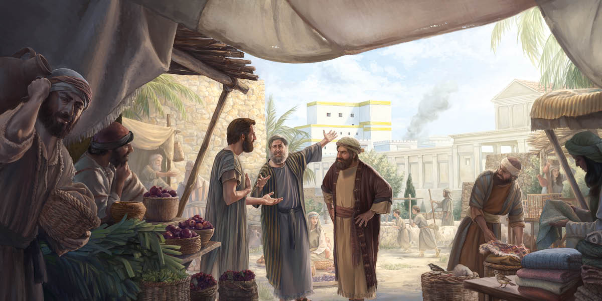 A mother says a prayer with her daughter before they eat a meal