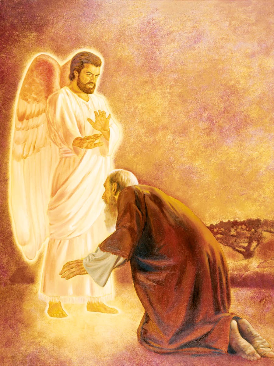 An angel refuses to allow the apostle John to worship him