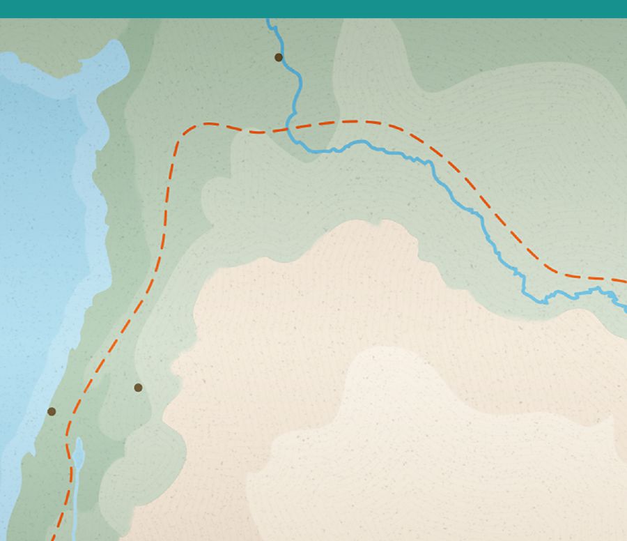 A portion of a map of the kingdom of Babylon.