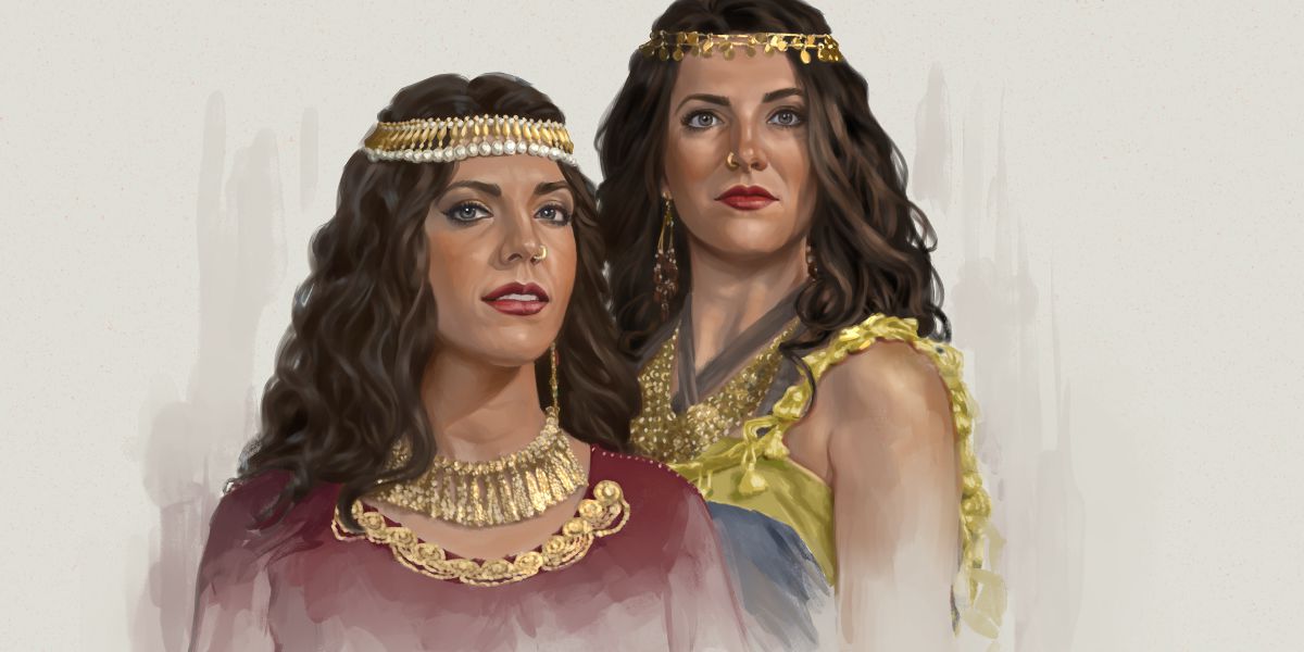 The prostitute sisters, Oholah and Oholibah.