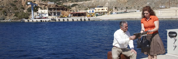 One of Jehovah’s Witnesses preaching in Gavdos