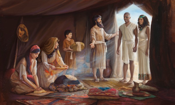 Israelites welcome foreign residents into their tent