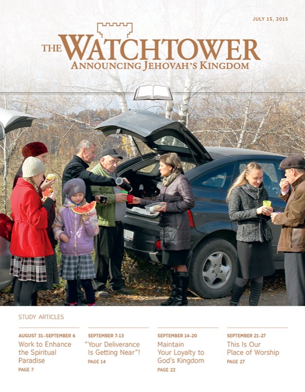 Cover of the Watchtower Study Edition, July 15, 2015