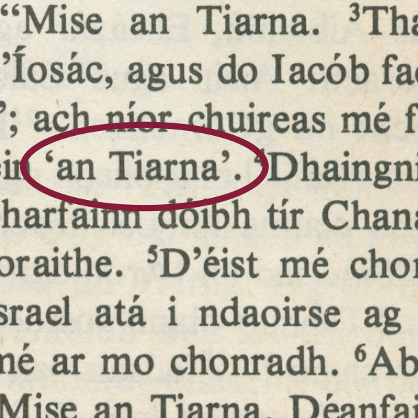 Exodus 6:3 in the Maynooth Bible