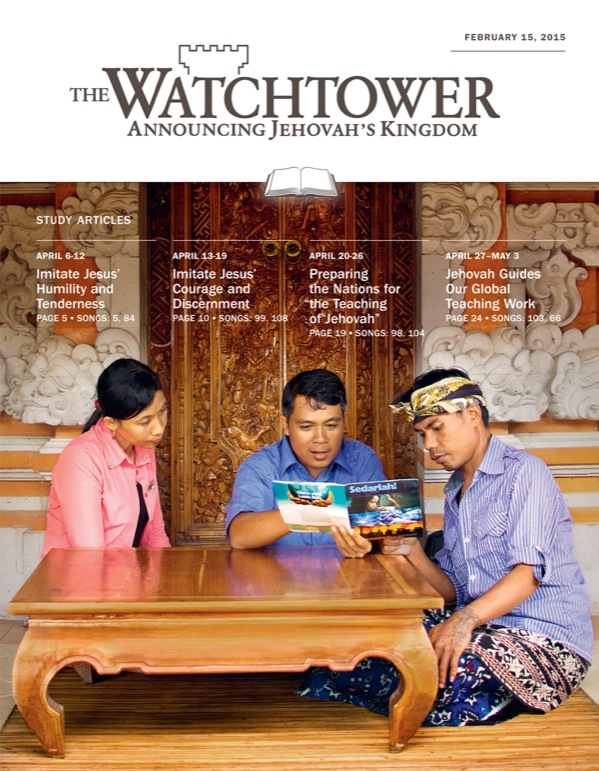 Cover of the Watchtower Study Edition, February 15, 2015